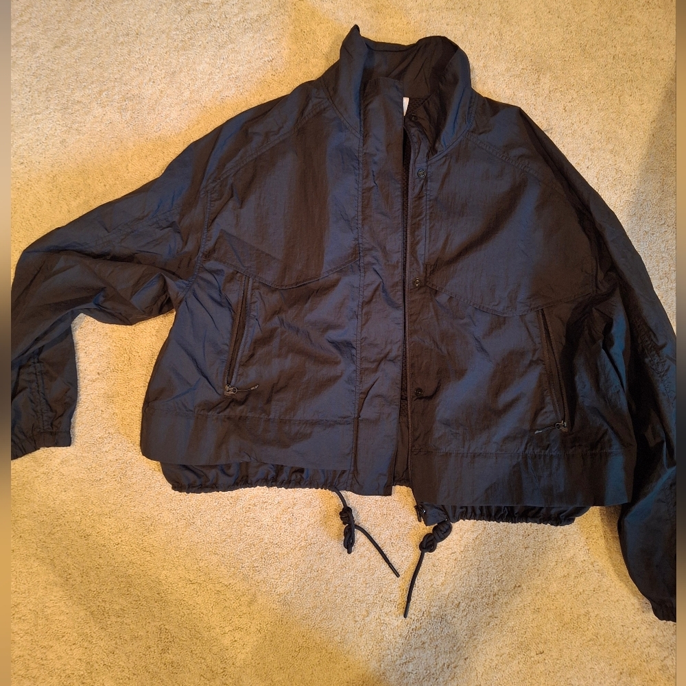Athleta Black Mesh Jacket Size Large
